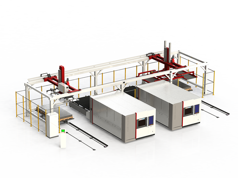 Echipament CNC Laser cu Fibră pentru Tăiere cu Încărcare și Descărcare Automată Smart-HCL30
