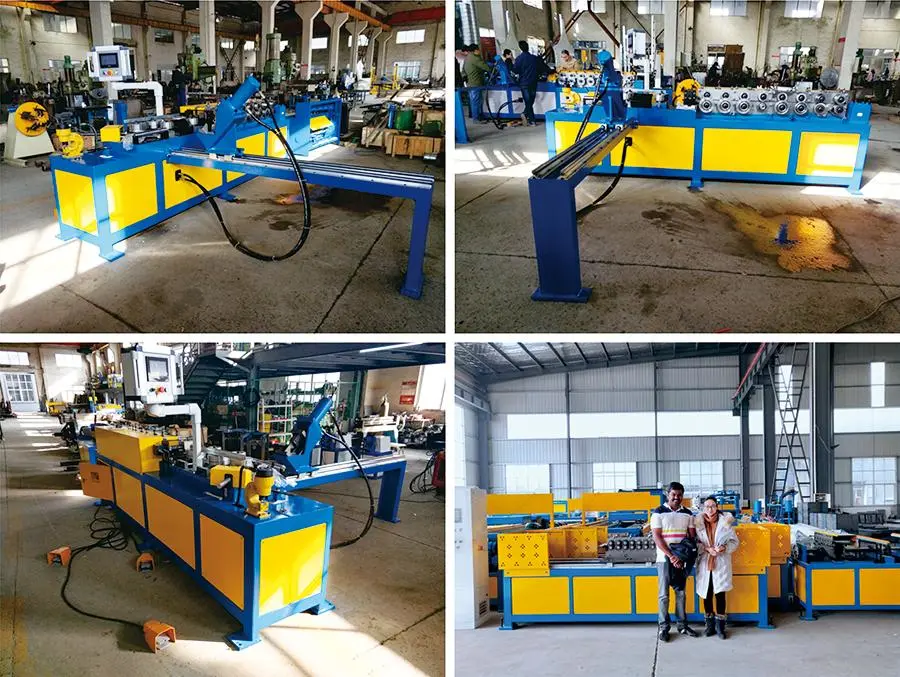 Linie automată de producție flanșe din cornier pentru tubulatura circulară HVAC 1