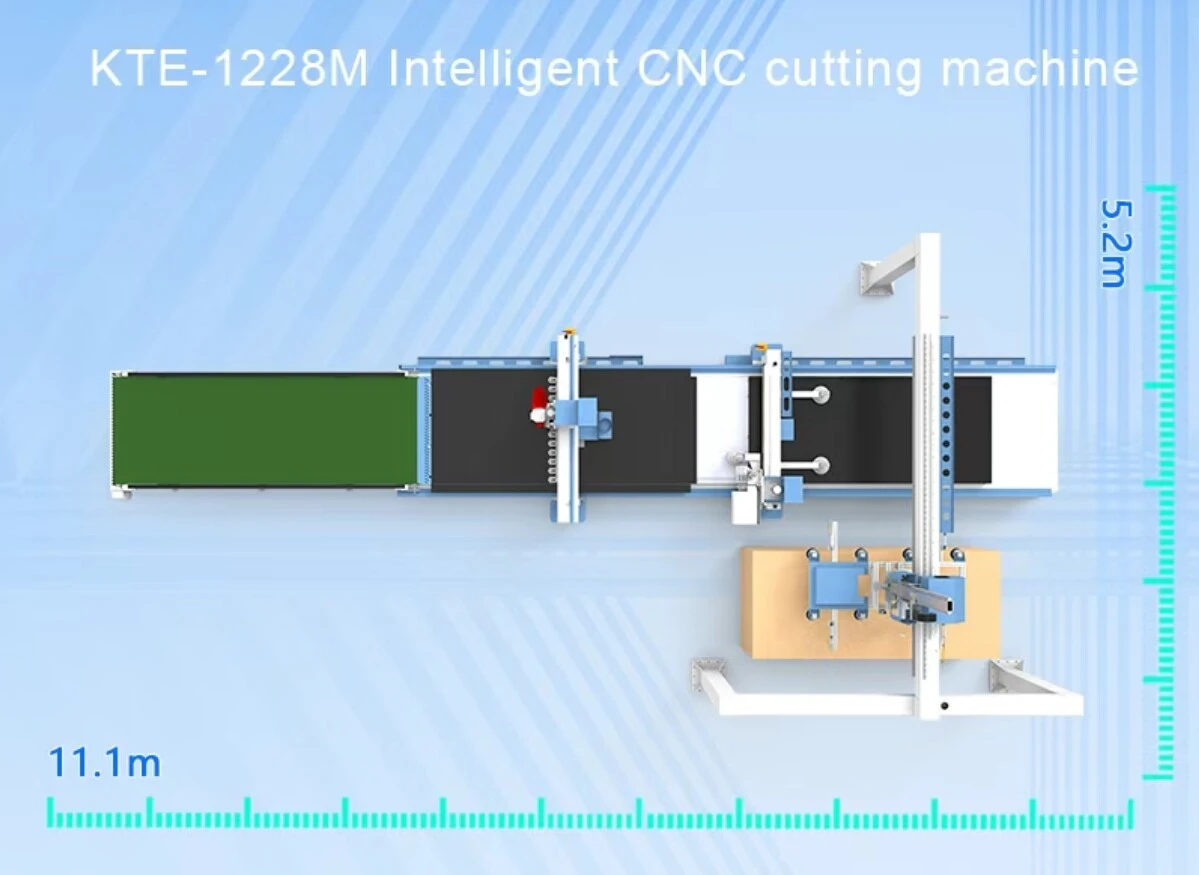 Centru de prelucrare CNC, pentru tăiere mobilier, KTE-1228 1