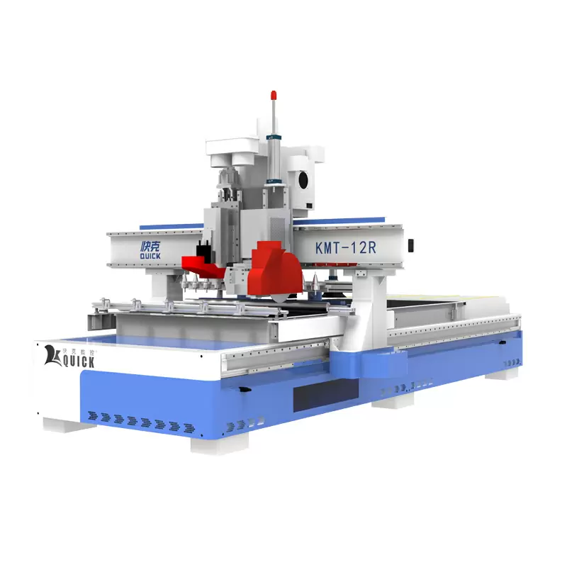 Router CNC de debitare optimizată (nesting), pentru fabricarea cadrelor de ușă din lemn, KMT-12R