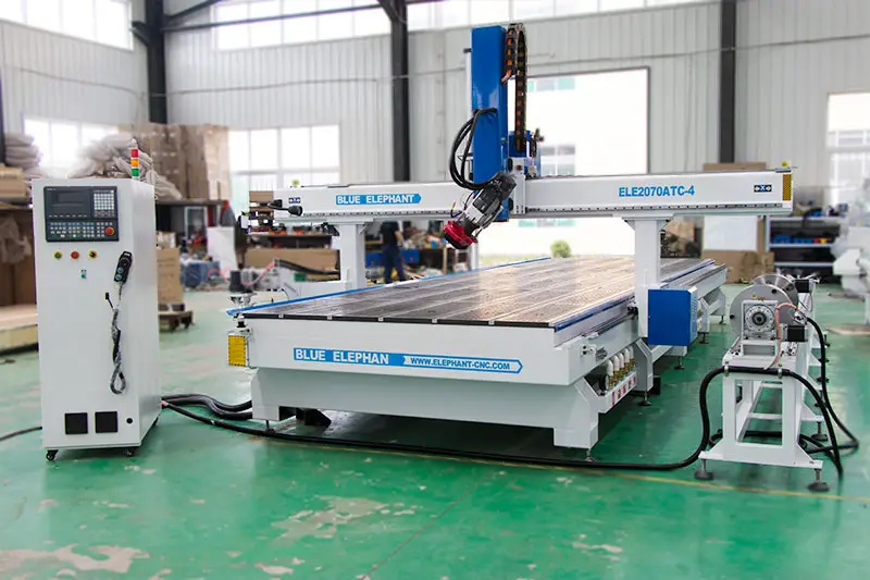 Router CNC 2070ATC-4, cu dispozitiv rotativ 1