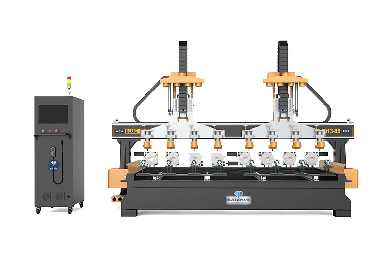 Router CNC, cu două capete, opt arbori, 3013 1