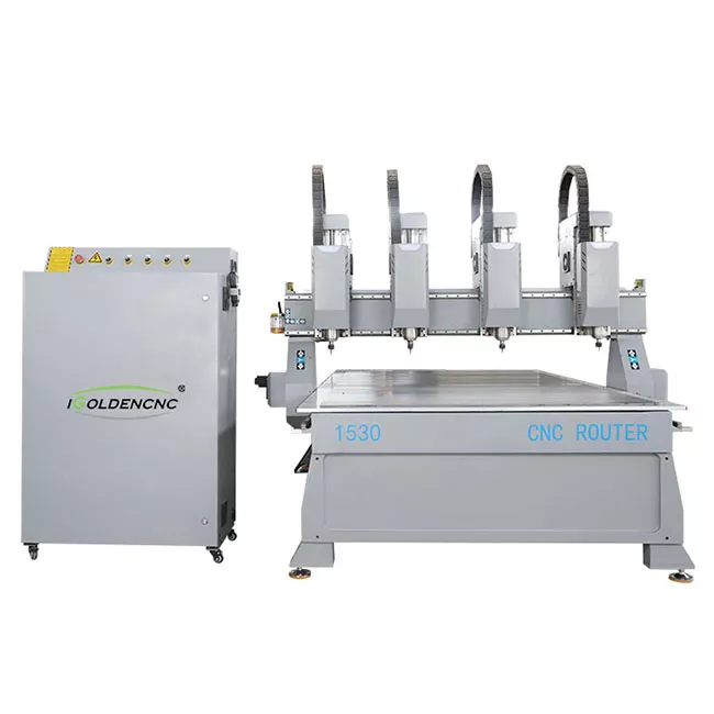 Router CNC pentru prelucrarea lemnului, cu patru capete 3