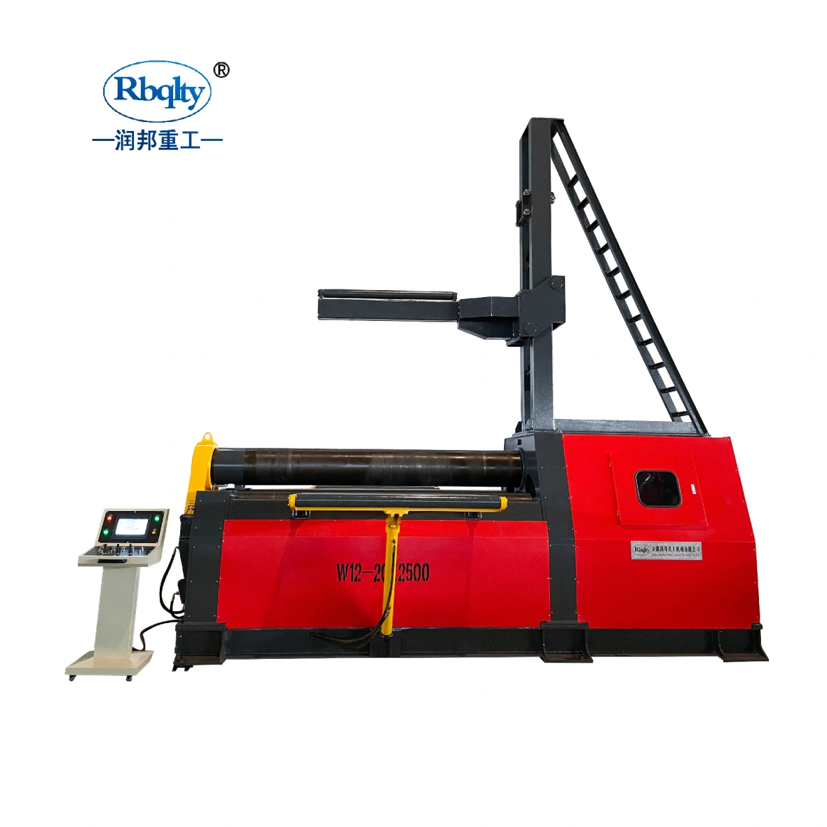 Echipament hidraulic, cu 4 role, de rulare tablă, CNC, W12, 20×2500mm
