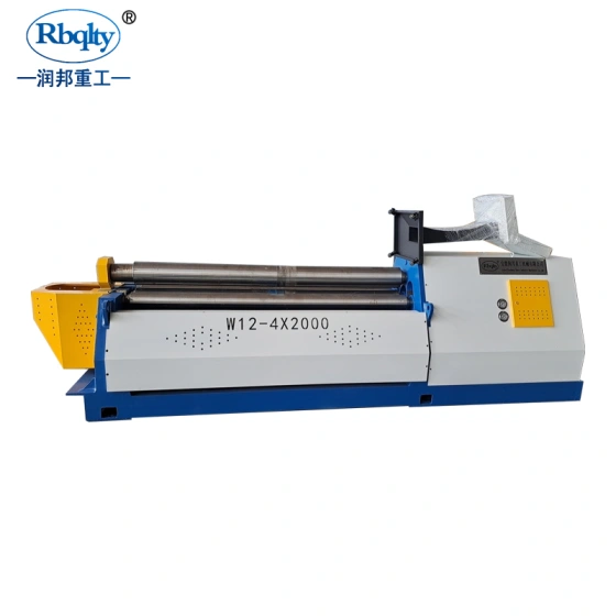 Echipament hidraulic, cu 4 role, de rulare tablă, CNC, W12, 4×2000mm