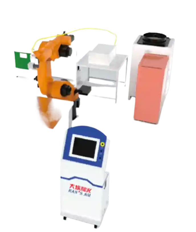 Sistem robotizat de curățare laser