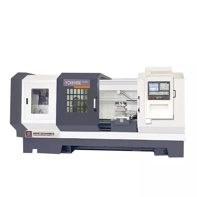 Strung CNC cu pat plat, cu șină de ghidare dură YCK6152E/6165E/6185E
