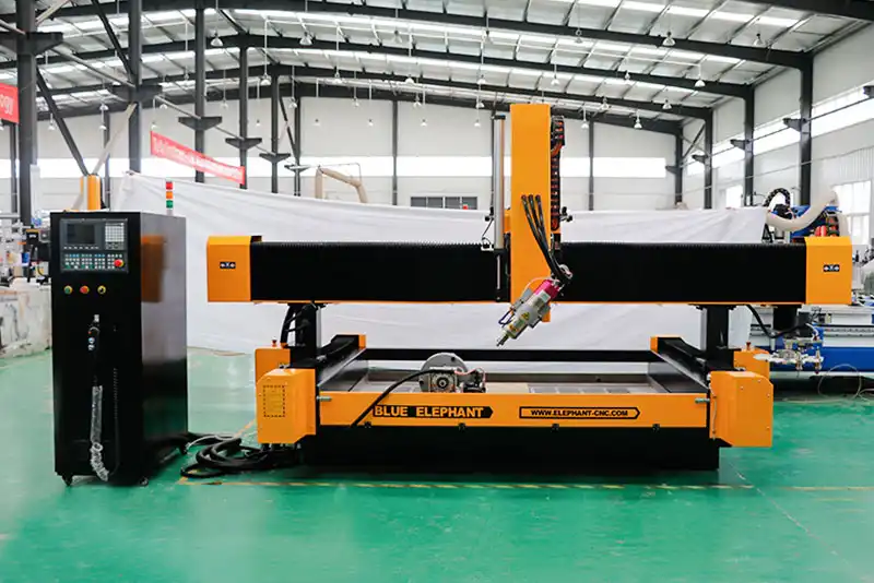 Echipament CNC de prelucrare a pietrei 2113 ATC-4A cu dispozitiv rotativ — ELECNC-2113ATC-4A 1