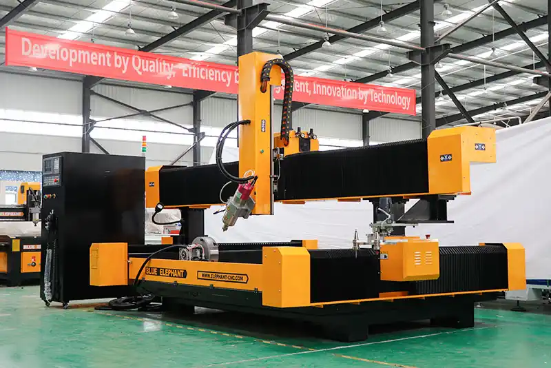 Echipament CNC de prelucrare a pietrei 2113 ATC-4A cu dispozitiv rotativ — ELECNC-2113ATC-4A 2