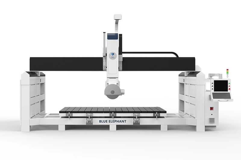 Ferăstrău CNC tip pod cu 5 axe pentru piatră — ES5 Blue Elephant 1