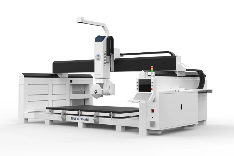 Ferăstrău CNC tip pod cu 5 axe pentru piatră — ES5 Blue Elephant 2
